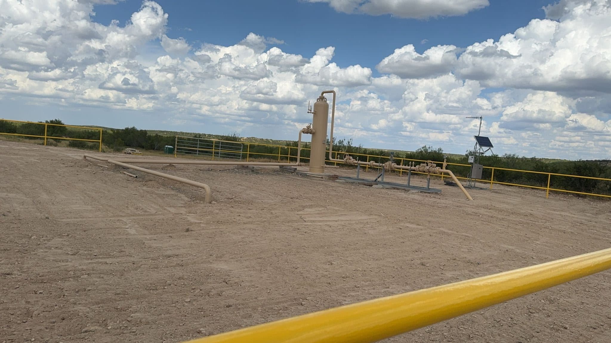 Hot tap welding on a live pipeline in South Texas